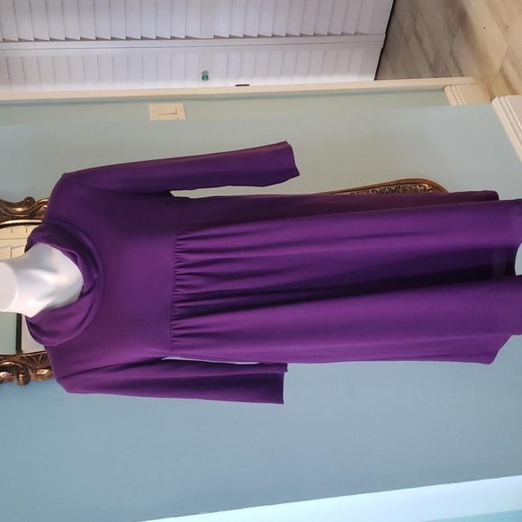 MATERNITY PURPLE DRESS THREE SEASONS NWT - Picture 1 of 5